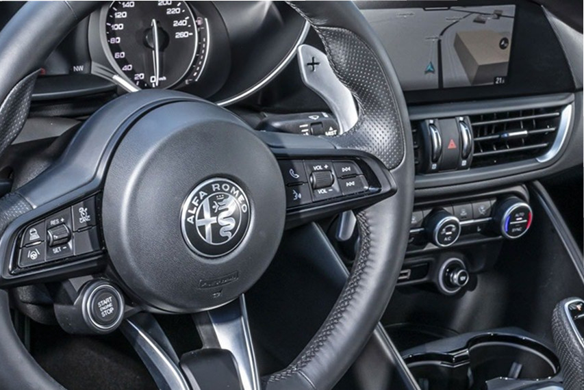 Alfa Romeo steering wheel Malaysia view