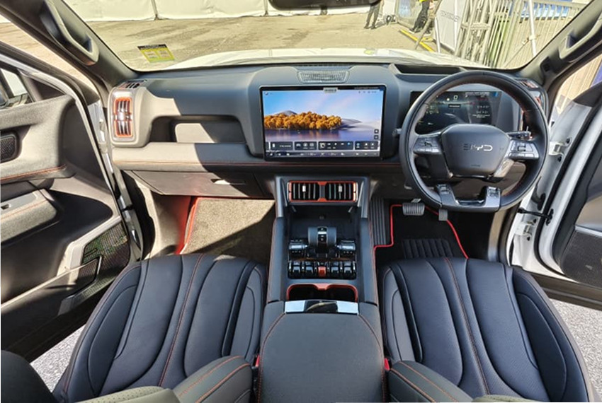BYD Shark interior Malaysia view