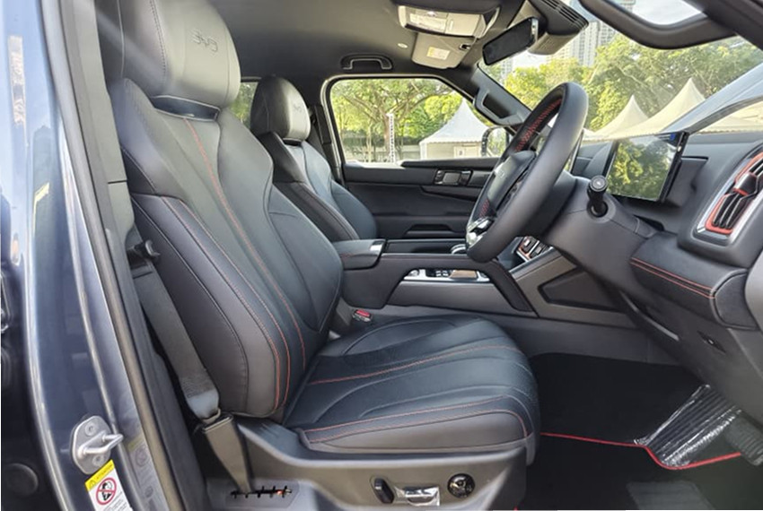 BYD Shark front seats Malaysia