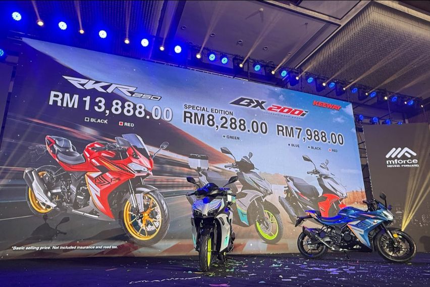 Keeway BX200i, BX200i SE and RKR 250 launched in Malaysia 