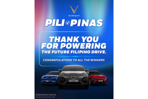 VinFast PH gives approx. P5.1-M in prizes to ‘PiliPinas’ winners