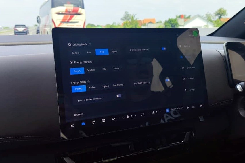 Mode berkendara Darion PHEV