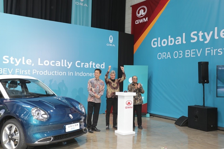 Seremoni perakitan lokal GWM ORA 03