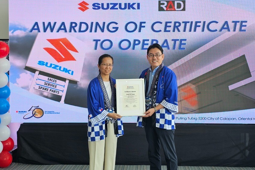 Suzuki Auto Calapan Awarding of Certificate to Operate (1)