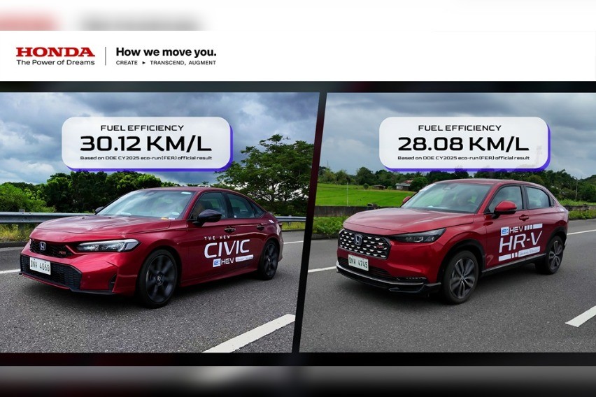 Honda Civic, HR-V get impressive fuel economy ratings at DOE-Petron Eco run 2025