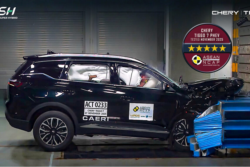 Chery Tiggo 7 PHEV posts 94.68 points in ASEAN NCAP, perfect AOP score