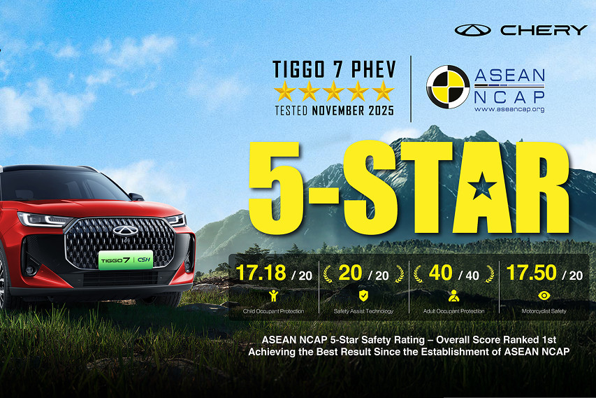 Chery Tiggo 7 PHEV 5 Star ASEAN NCAP