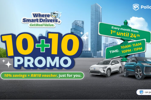 PolicyStreet launches ‘10+10’ car insurance promo, 10% off premiums plus RM10 discount