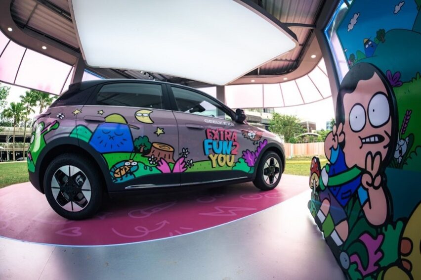 Geely EX2 Tampil Eksentrik di Ben’s Backyard Bintaro