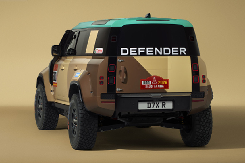 Land Rover Defender Dakar vehicle 2026 rear view