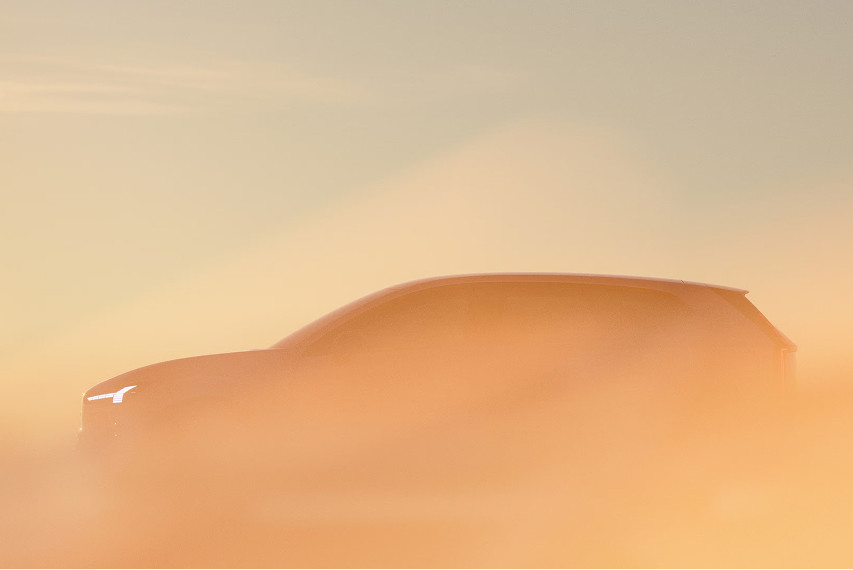 Volvo EX60 side profile view