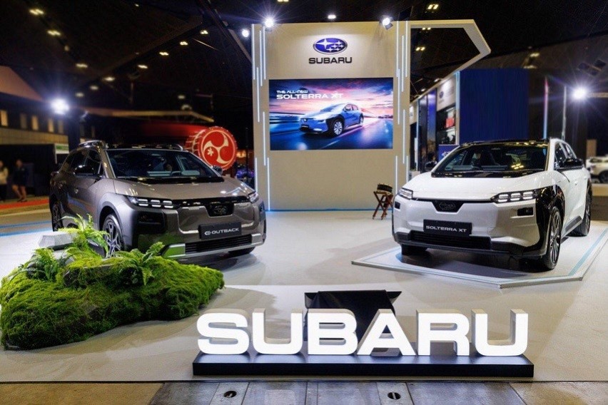 Subaru e-Outback makes appearance in Singapore Motorshow 2026, presented alongside Solterra XT