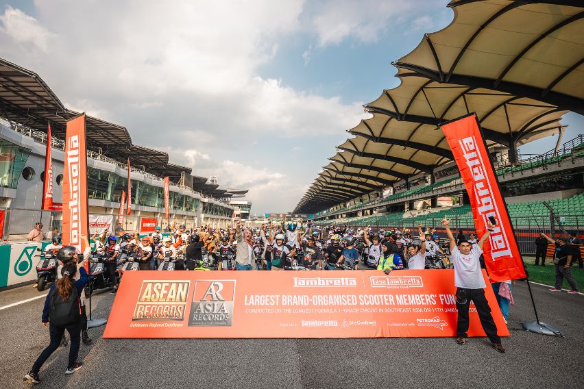 Lambretta Malaysia sets a new ASEAN and Asia record