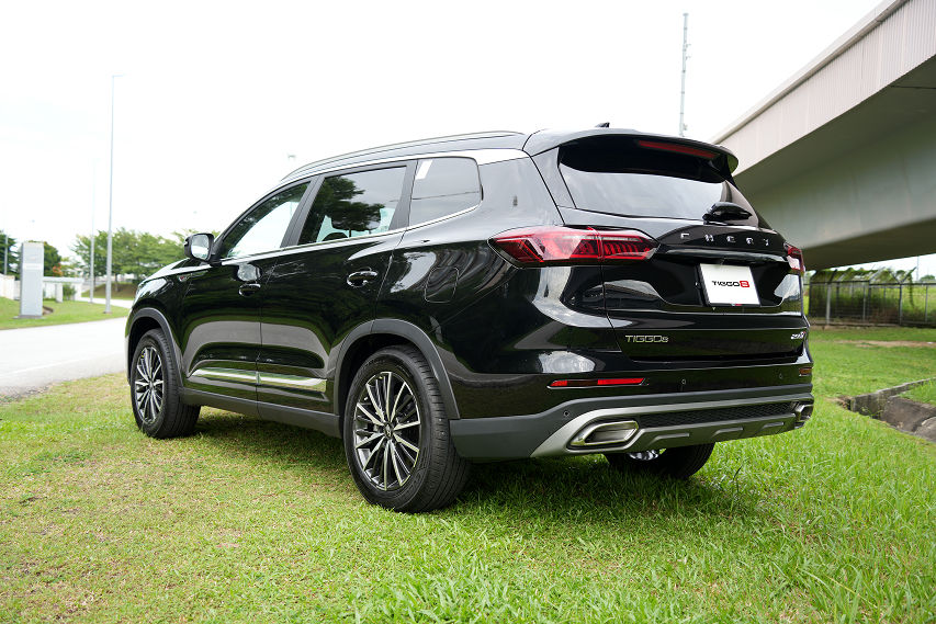 Chery Tiggo 8 rear view launch Malaysia