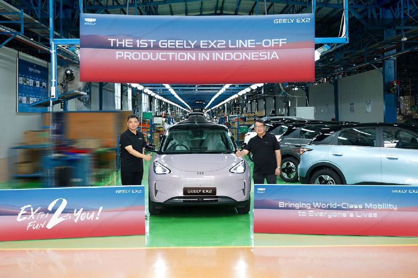 Perakitan Geely EX2 di Purwakarta Pakai Kandungan Lokal 46,5 Persen
