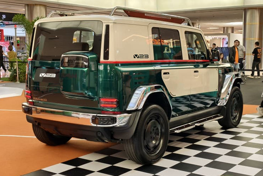 icaur v23 retro edition rear view Malaysia