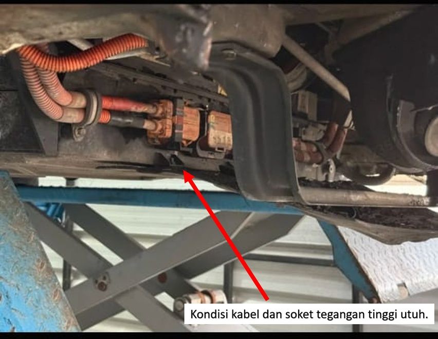 Komponen kelistrikan Gelora E masih utuh