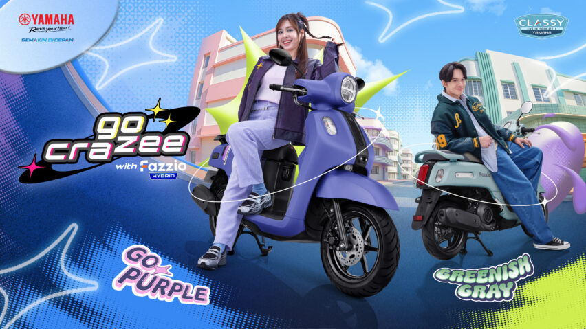Yamaha Fazzio Hybrid Tampil Makin Crazee, Ini Detail Warna Terbaru untuk Gen Z