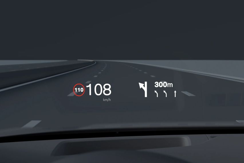Volvo ES90 head up display