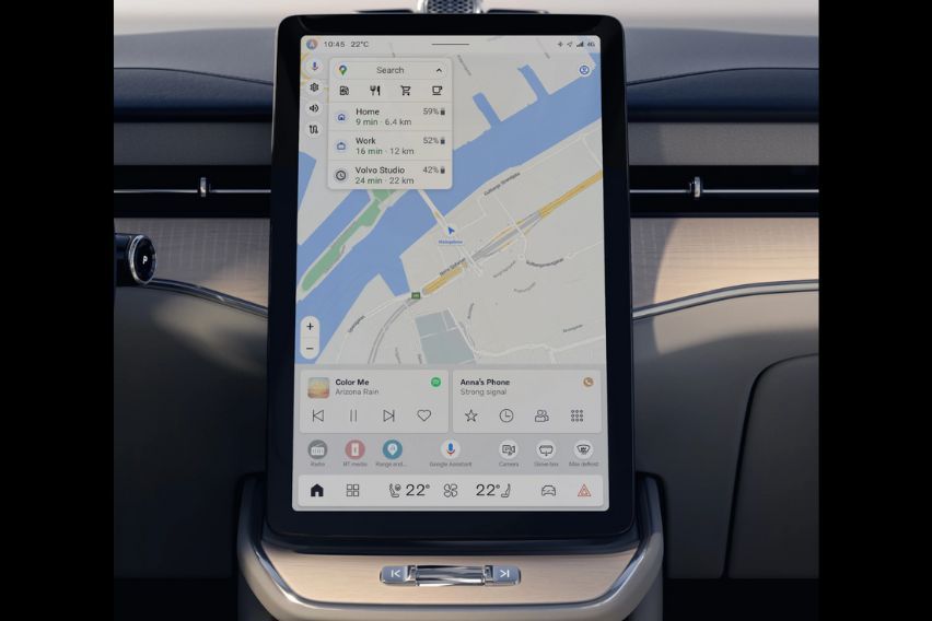 Volvo ES90 infotainment system