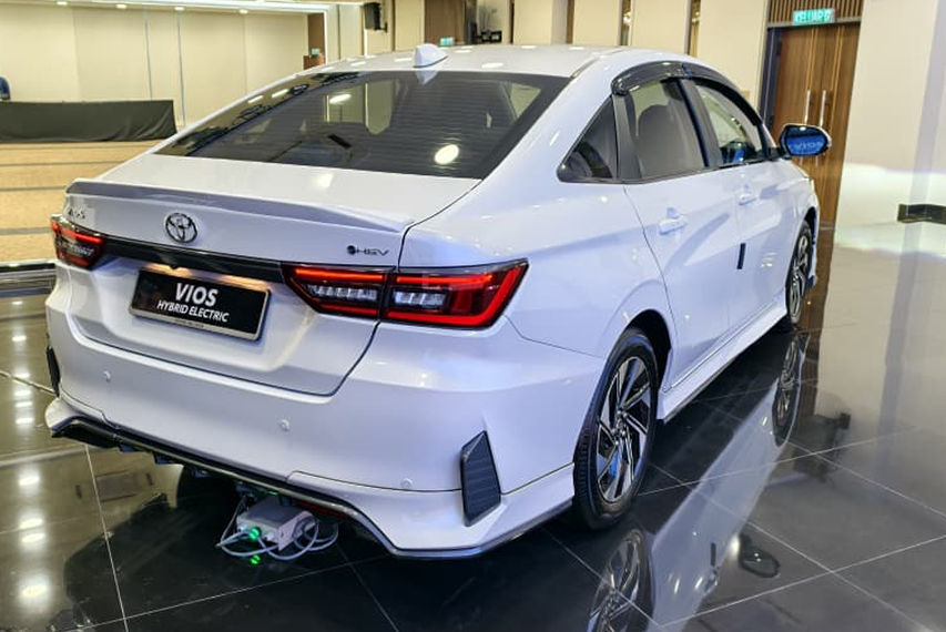 Toyota Vios HEV rear view Malaysia