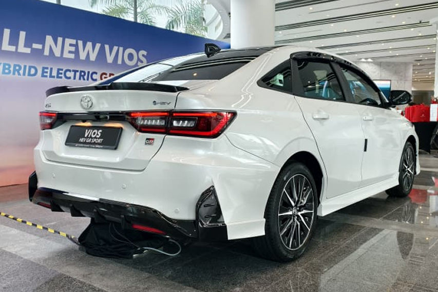 Toyota Vios HEV GR Sport rear view Malaysia
