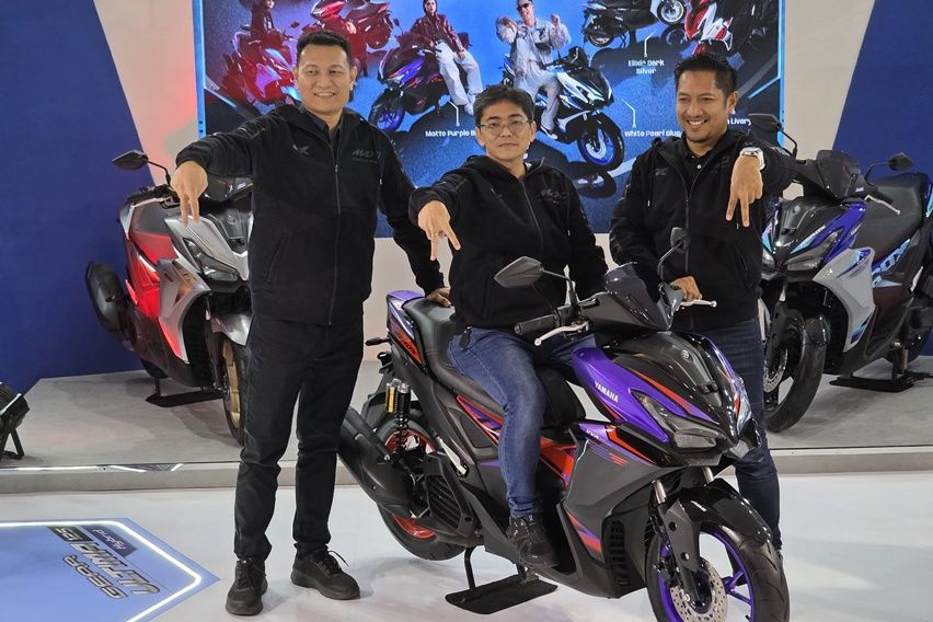 Tampil Makin Agresif, Yamaha Pamer Warna Baru Aerox Alpha 2026 di IIMS