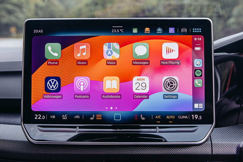 Volkswagen Golf R Line infotainment screen Malaysia