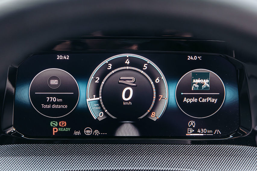 Volkswagen Golf R Line meter cluster Malaysia