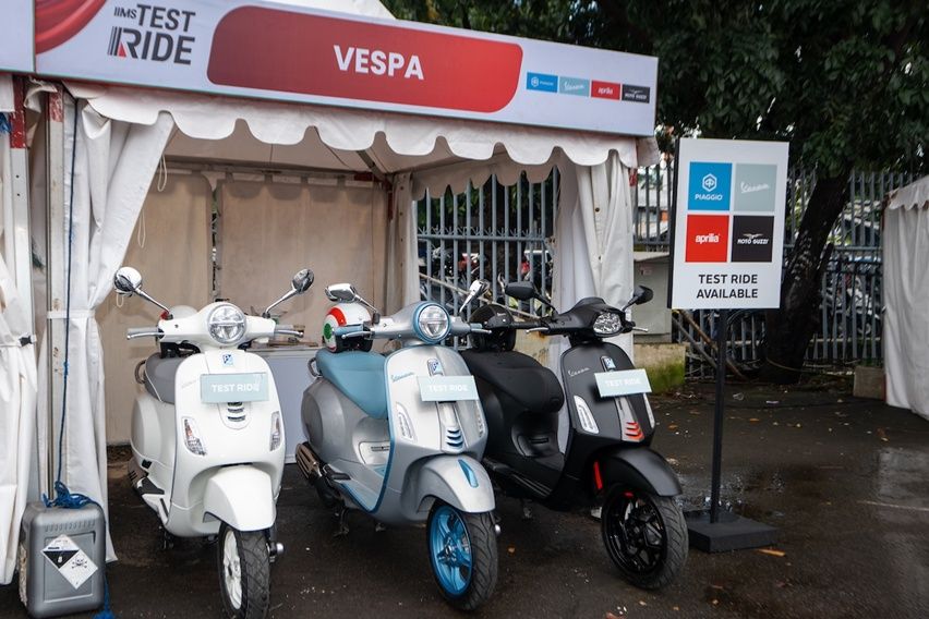 test ride Piaggio Vespa di IIMS 2026