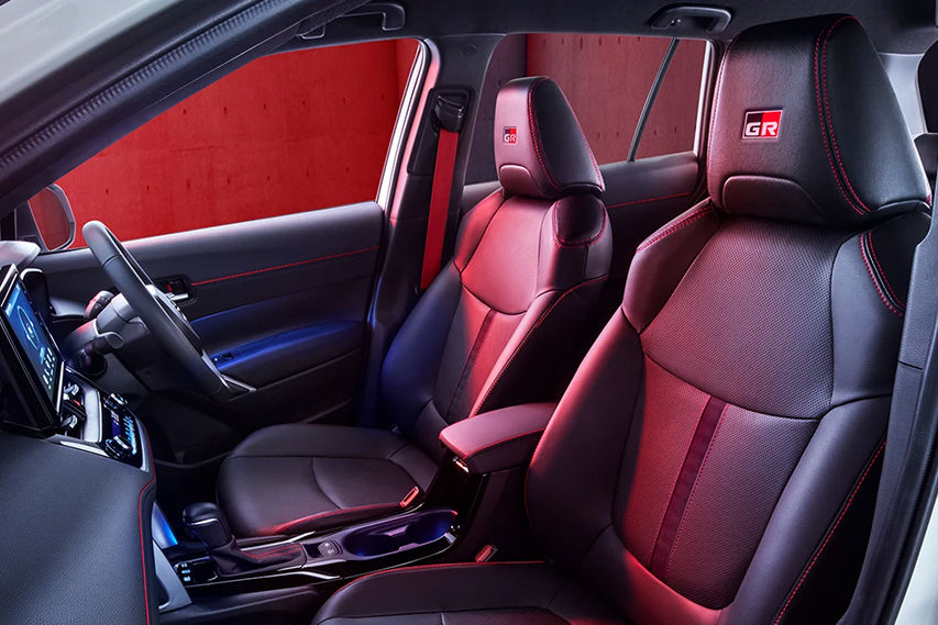 Toyota Corolla Cross HEV GR Sport 2026 updated seats view
