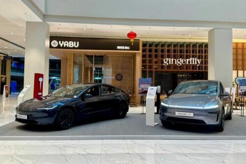 Tesla PH showcases Model 3, Y at Greenhills Mall