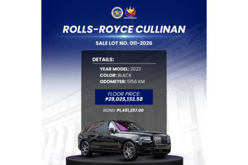 Discaya-owned Rolls Royce Cullinan sold for P29-M