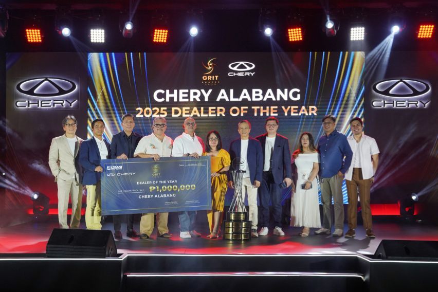 Chery Alabang wins 5th consecutive “Dealer of the Year” title at 2025 GRIT Awards