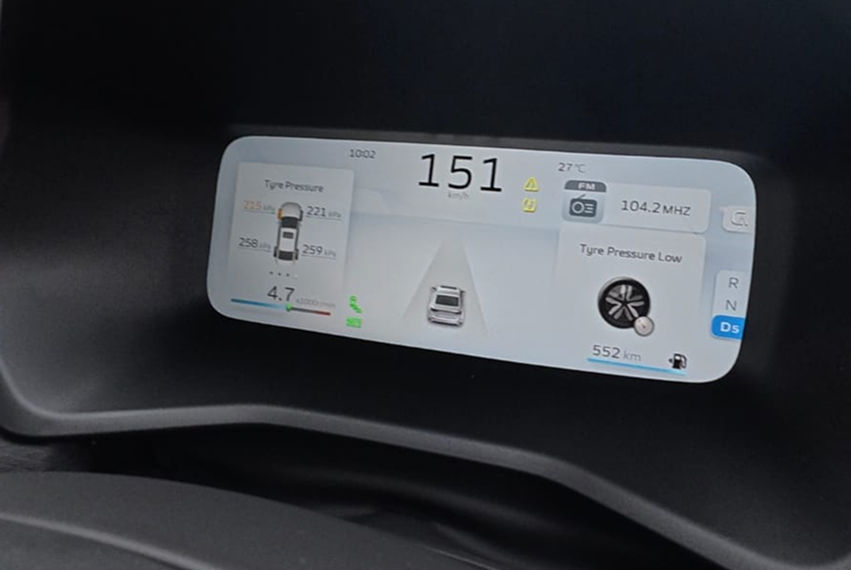 2026 Proton S70 review meter cluster view