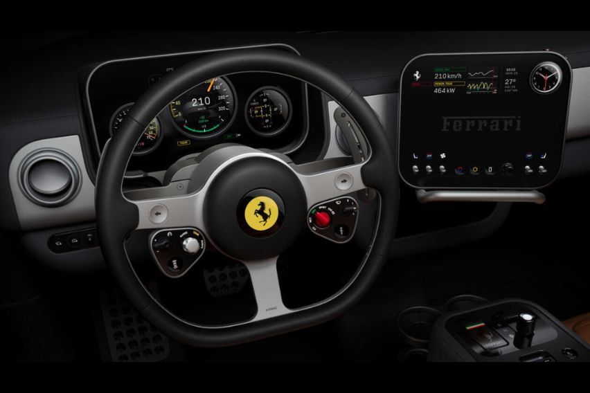 Ferrari&rsquo;s first EV interior