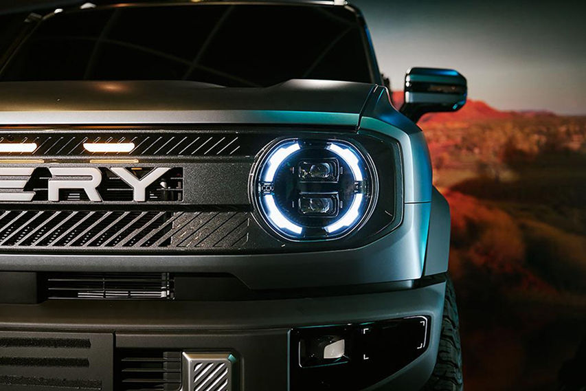 Chery KP31 pickup truck lights view