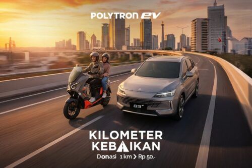 Setiap Langkah Perjalanan Motor Listrik Polytron Bisa Menjadi Donasi