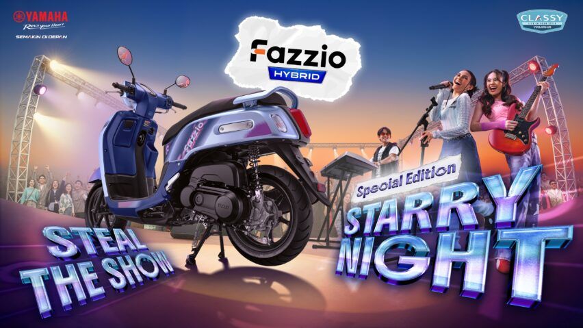 Yamaha Rilis Fazzio Hybrid Starry Night, Diproduksi Terbatas
