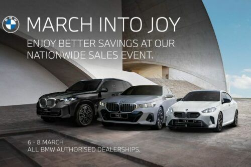 BMW Malaysia’s 3-day “March Into Joy” sales event beginning tomorrow