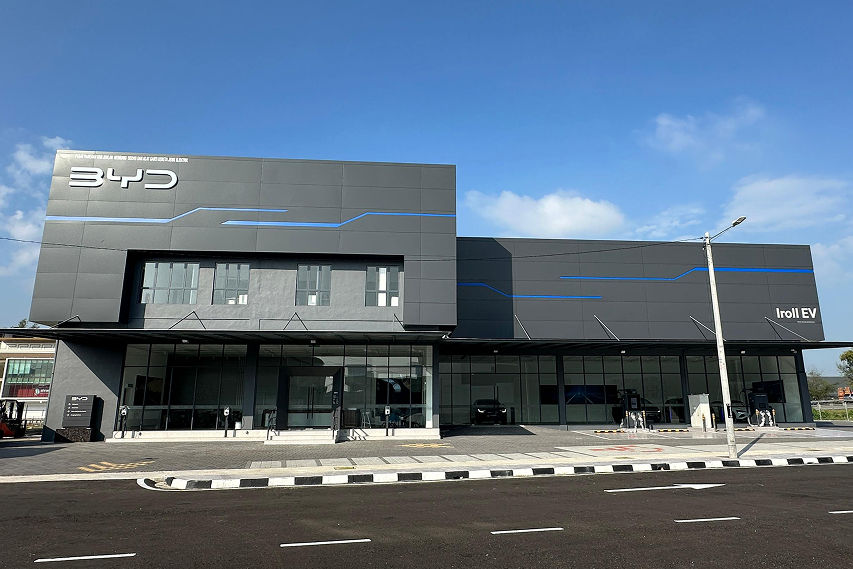 BYD showroom Malaysia front view