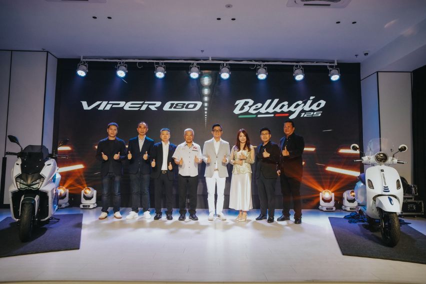Two new Aveta scooters launched in Malaysia - Viper 180 and Bellagio 125