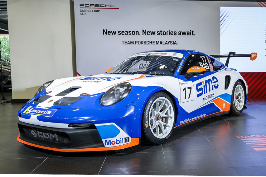Porsche Malaysia SIME racing team 2026 livery front view