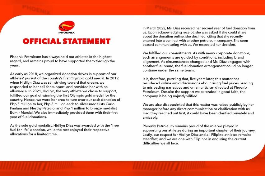 Photo from Phoenix Petroleum Philippines Incorporated