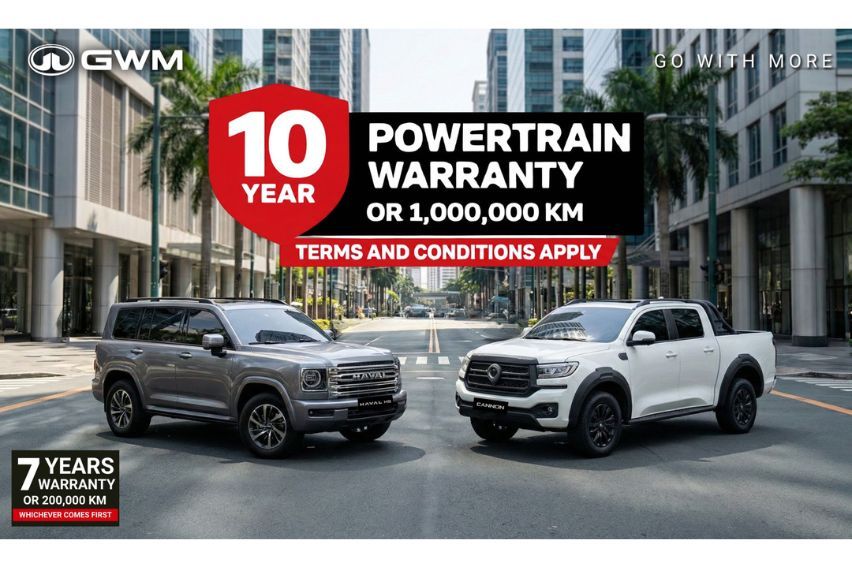 GWM PH rolls out 10-year, 1-M km powertrain warranty for Cannon, Haval H9