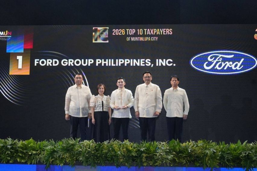 Ford PH hailed as top corporate taxpayer in Muntinlupa City