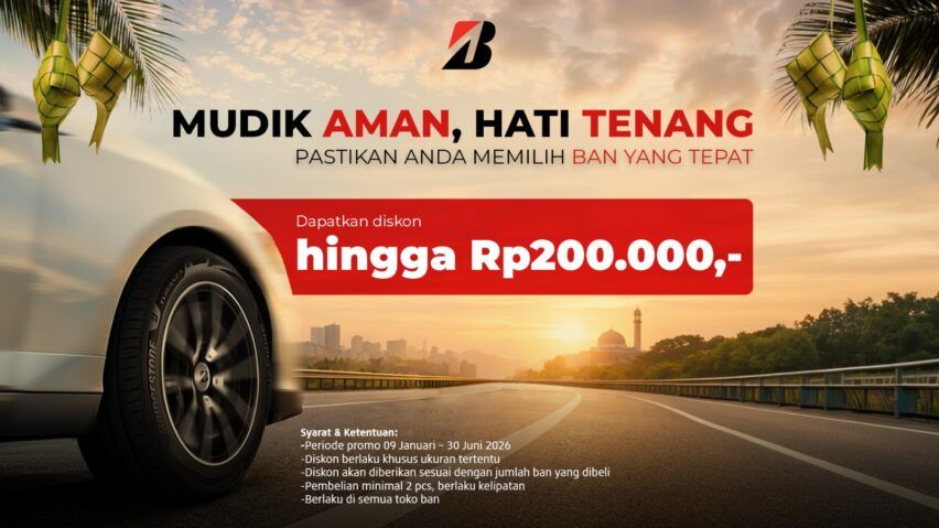 bridgestone mudik tenang, hati tenang
