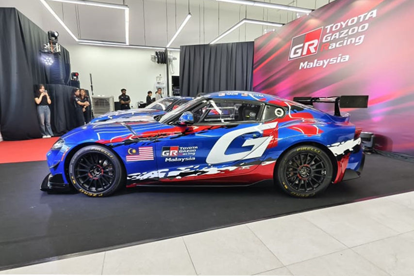 Toyota Malaysia GR Supra GT4 car launch view
