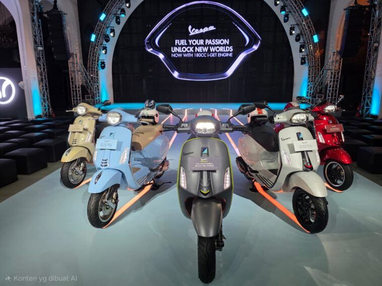 Vespa Primavera dan Sprint Kini Mengusung Mesin 180cc yang Lebih Bertenaga