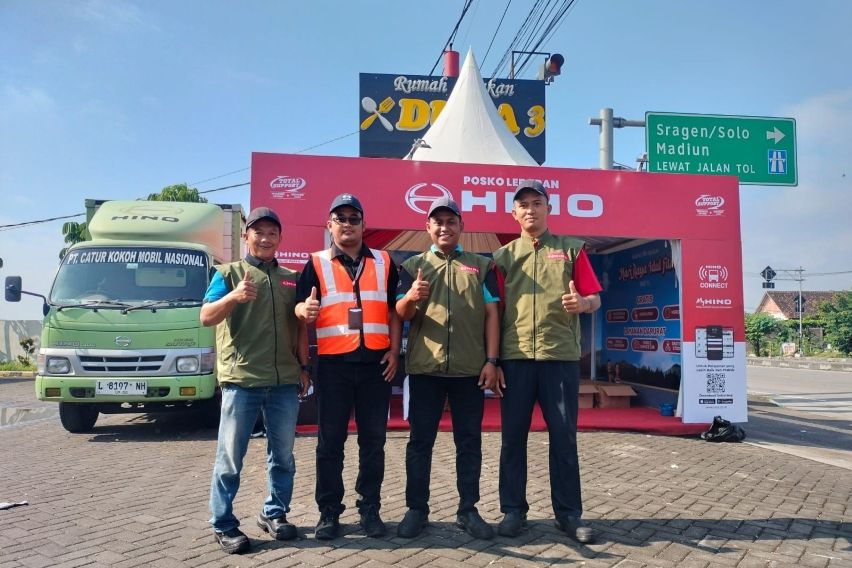 Posko Lebaran Hino 2026 Mulai Beroperasi di Ngawi Jawa Timur